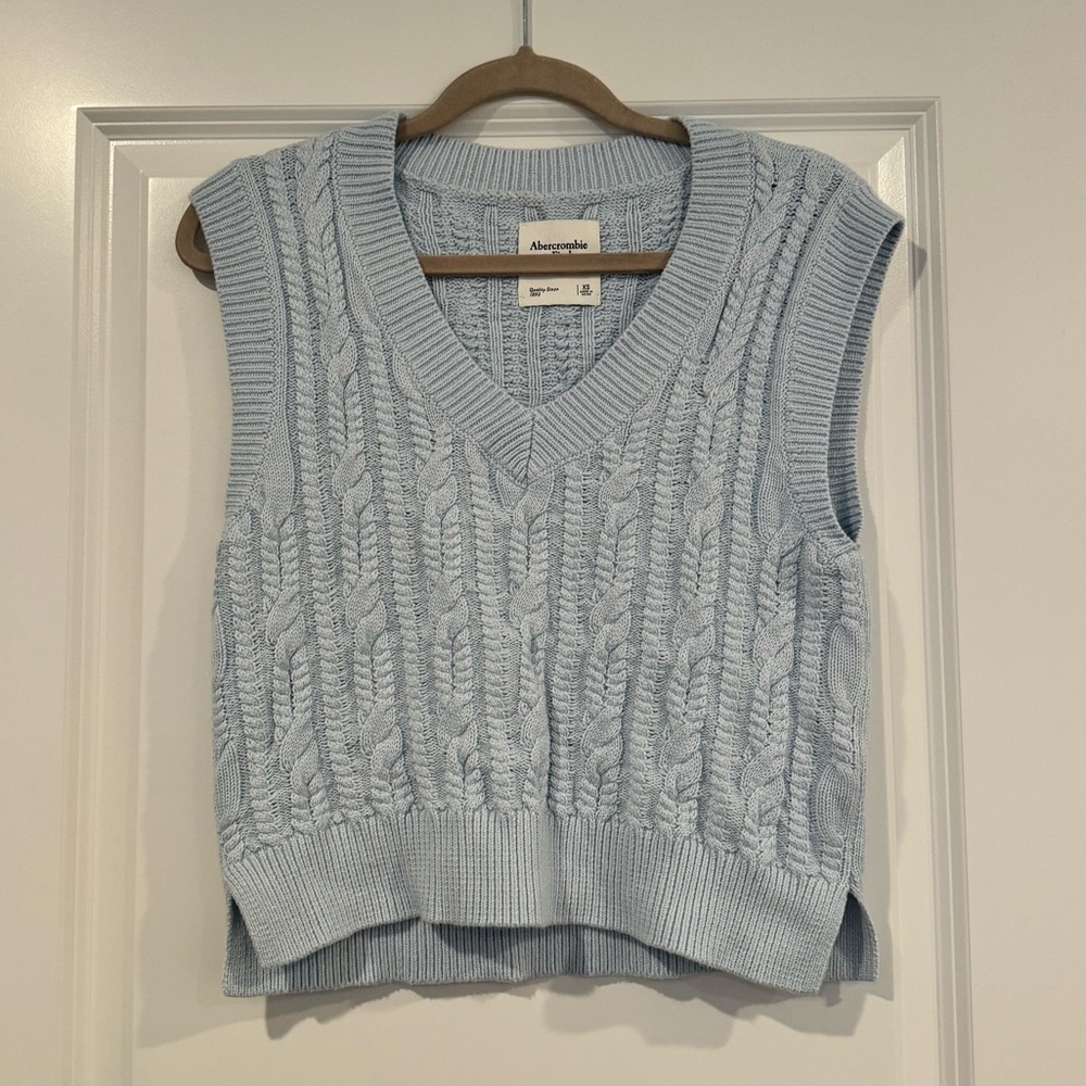 Abercrombie Sky Blue Sweater Vest